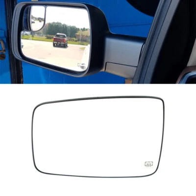 New Mirror 2011-2022 Glass For 1500 Ram 2011-2018 Ram 2500 Driver Side Heated - Image 1 of 4
