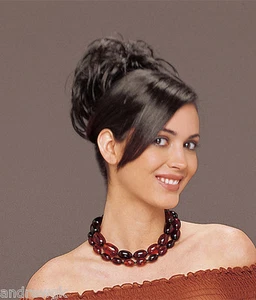 Short Wavy Clip In, Tease Midi, Synthetic Hair Piece, by TressAllure - Picture 1 of 10