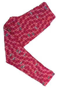 NWT LuLaRoe Kids' S/M BRIGHT PINK Graphic CIRCLE Leggings UNICORN  - Picture 1 of 2