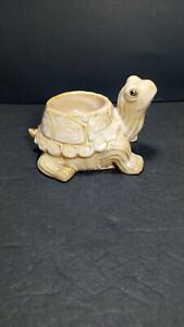 ❤️ Turtle Votive Candle Trinket  Holder Cream to Beige 3 1/2" x 4" Heavy Ceramic