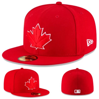 New era Toronto Blue jays Red Fitted Hat MLB Authentic Alt 2 2017 Made in U.S.A - Image 1 of 4