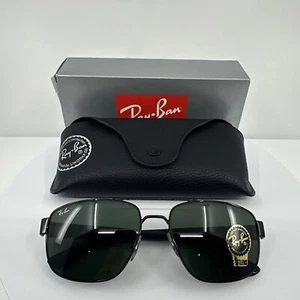 New Ray Ban Sunglasses RB 3663 C. 002/31 Black with Dark Grey Lenses 60-17-140mm - Picture 1 of 15