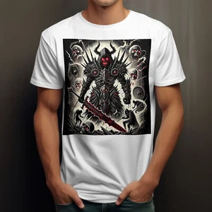 Dark Knight T-Shirt | Gothic Warrior Graphic Tee | Medieval Fantasy Shirt L-3X - Picture 1 of 4