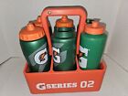 Gatorade Squeeze bottle Holder 6 Carry Case orange G series 02 with Bottles