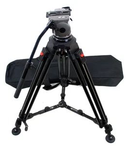 CARTONI FOCUS HEAD TELESPAN BAR PLATE BAG TDKNOB DA TRIPOD SYSTEM SERVICED 26Lbs - Picture 1 of 14