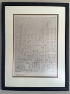 L. S LOWRY LIMITED EDITION PRINT - MAN TAKEN ILL - FAG STAMPED 021/550 - Picture 1 of 6
