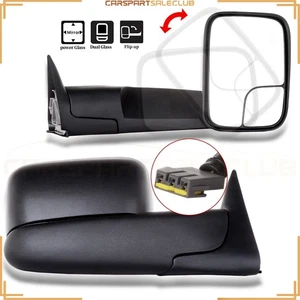 Pair LH+RH Extend Fold Power Side Mirrors For Dodge Ram 1500 2500 3500 - Picture 1 of 10