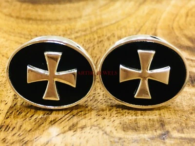 Gemma Di Onice Nero Naturale Con Gemelli A Cuffia In Argento Sterling 925 #2666 - Immagine 1 di 4