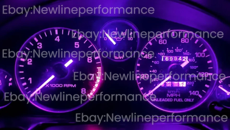 Pink/Purple Cluster LED Bulb kit Compatible with MX-5 Mazda Miata 1990-1997 - Image 1 of 1
