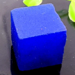 190 Ct Excellence Natural Blue Sapphire Cube Rough Certified Gemstone - Picture 1 of 11