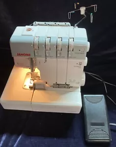 Janome 1110DX Overlocker Easy Threading Solid Metal Base Plate Ergonomic Design - Picture 1 of 11