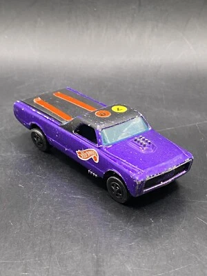 Hot Wheels 67 Custom Fleetside Purple Hong Kong Vintage Collectible Toy Truck - Image 1 of 4