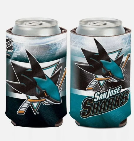 San Jose Sharks Can Cooler 12 oz.. NHL Koozie Cover