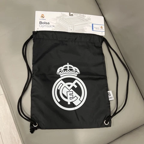 Real Madrid Fc GYM Sack BAG Drawstring Backpack Cinch Bag Authentic Official Cover