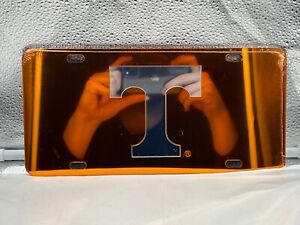 Tennessee Volunteers NCAA Orange Mirrored Laser Cut License Plate Craftique