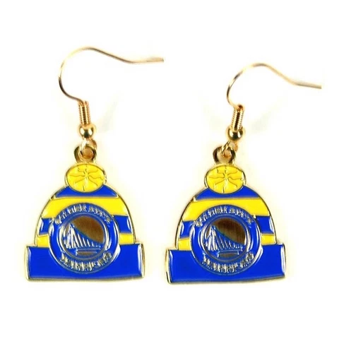 Golden State Warriors Knit Hat Earrings Cover