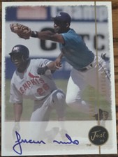 1999 Just Autographs Juan Melo #82 Mobile Baybears