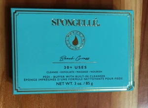 Spongelle PEDI ~ BEACH GRAS Infused Bath Peelings Füße Puffer Schwamm 3 Oz 💥 - Bild 1 von 2