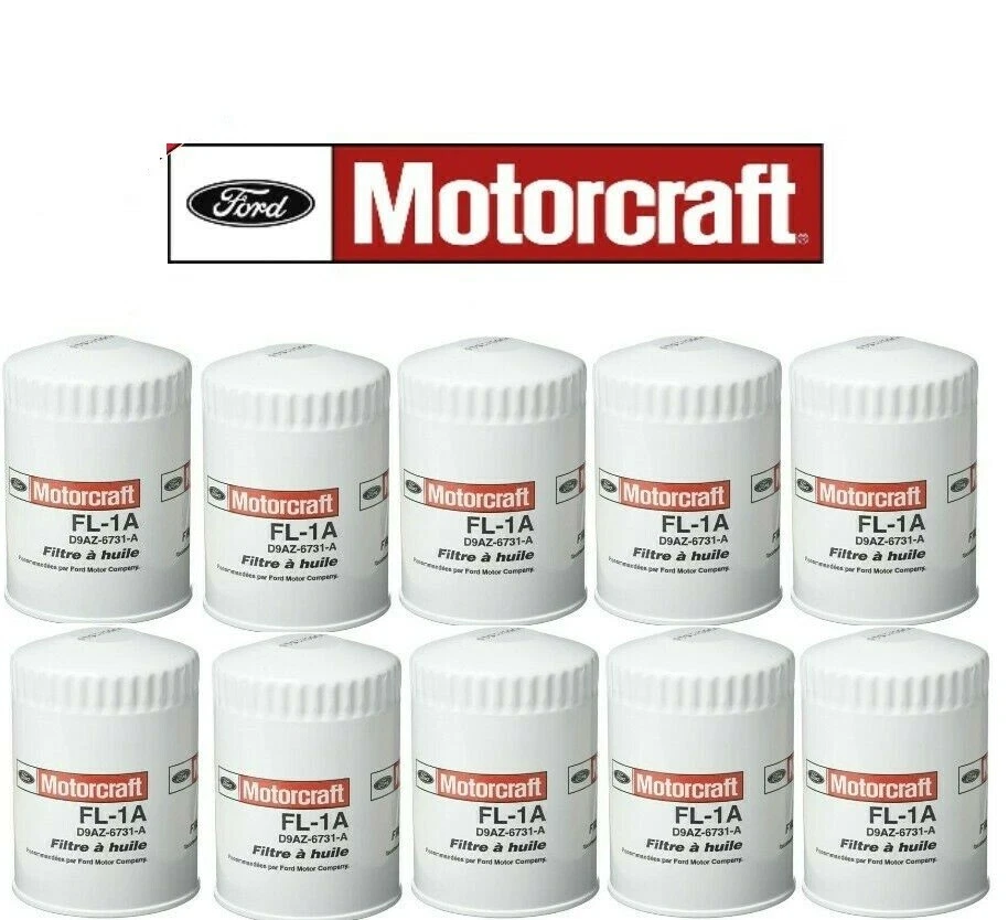 SET 10 for FORD Motorcraft Oil Filter FL1A - D9AZ-6731-A - Image 1 of 1