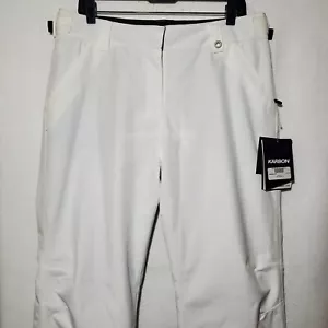 Karbon Prism Insulated Women’s 10 Ski Snow Pants White Snowboarding $160 NWT - Picture 1 of 18