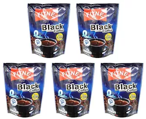 5 x Fitne Black Coffee Instant 0%Sugar Coenzyme Q10 Weight Loss Diet 10 sticks - Picture 1 of 4