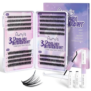 Kit de extensión de pestañas, kit de 320 unidades de grupos de pestañas, kit de - Picture 1 of 7