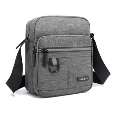 Men's Light Weight Canvas Sling Shoulder Bag Small Crossbody Bag for Outdoor - Image 1 of 4