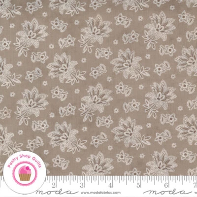 Moda CRANBERRIES & CREAM 44264 15 Brown Floral 3 SISTERS Quilt Fabric Christmas - Image 1 of 4