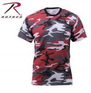 Camo T-Shirt Military Tee Short Sleeve Camouflage Army Tactical Uniform Tshirt