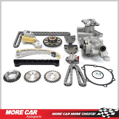 Kit de cadena de distribución bomba de agua de aceite para 96-09 Suzuki SX4 Aerio Chevy Tracker L4 GAS Foto 1 de 4