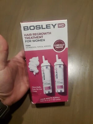 Bosley Hair Regrowth Treatment Women 5% Minoxidil Topical Aerosol 4 Month Supply - Image 1 of 3