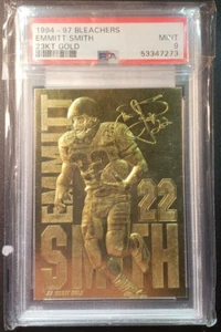 1995 Bleachers 23KT Gold Emmitt Smith PSA Mint 9 (One of Kind Error by PSA)  - Picture 1 of 2