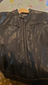 Bikerjacke Herren Levi Geniune Leder dunkelbraun - Bild 1 von 4