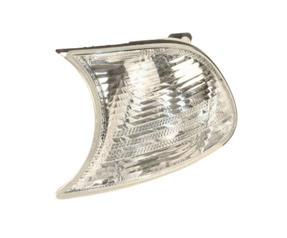 CONDUCTOR IZQUIERDO delantero luz de señal de giro lámpara intermitente de esquina lente blanca transparente para BMW Foto 1 de 2