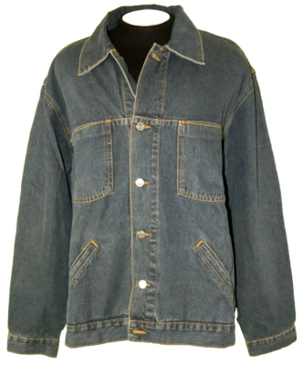 Jaqueta jeans masculina Joe Boxer premium jeans caminhoneiro etiqueta tamanho XL manga 35/36 - Imagem 1 de 4