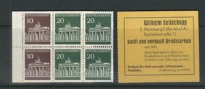 Germany / Michel MH 13c Brandenburg Gate . Booklet is split . Stamps MNH ... - Picture 1 of 2