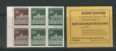 Germany / Michel MH 13c Brandenburg Gate . Booklet is split . Stamps MNH ... - Image 1 of 2