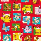 Pokémon Holiday Fabric 100% Quilters Cotton Pikachu Squirtle Evee Jigglypuff