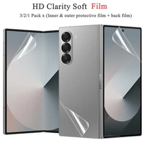 3/2/1 Packs Full Body Front and Inside Screen Protector for Samsung Z Fold 7/6 - Imagen 1 de 6