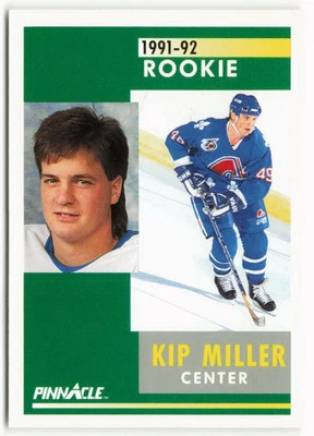 1991-92 Kip Miller Pinnacle - Quebec Nordiques - Image 1 of 2