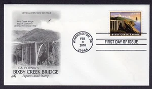 2010 BIXBY CREEK BRIDGE Express Stamp (Scott 4439) - Artcraft FDC TB711 - Picture 1 of 1