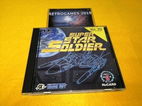 SUPER STAR  SOLDIER   NEC PC-Engine Hu-Card REG CARD.
