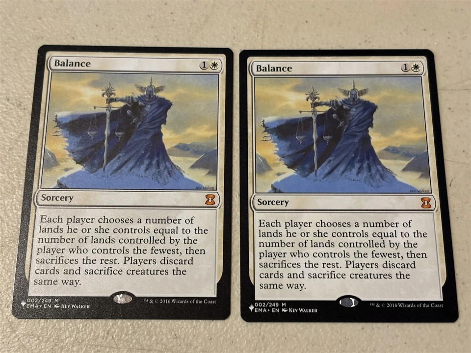 2 x mtg Balance, the List, white sorcery, unplayed - Image 1 of 1