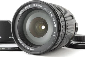 [MINT w/Hood] Sigma 18-250mm f/3.5-6.3 OS HSM DC Lens For Canon From JAPAN - Picture 1 of 9