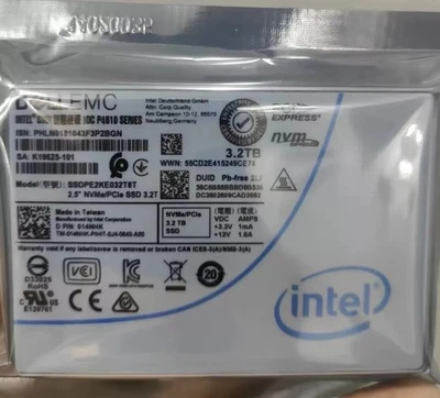 Intel P4610 3.2TB U2 Enterprise SSD 2.5" Solid State Drive SSDPE2KE032T8T 014NHK - Image 1 of 2