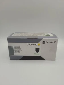 Cartucho de tóner genuino Lexmark 71C0H40 amarillo alto rendimiento CS730 CX730 sellado nuevo - Imagen 1 de 6