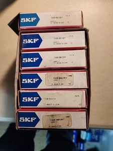 NEW SKF 7208 BECBY Angular Contact Bearing - 40 mm Bore, 80 mm OD, 18 mm W - Picture 1 of 3