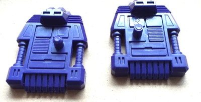 TRANSFORMERS G1 MENASOR FEET FOOT PLATE 2 PIECES  VIOLET  TBE VOIR PHOTOS - Photo 1/2