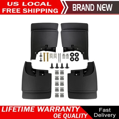 Contoured Mudguards for 2017-2018 Ford F-250 F-350 F-450 F-550 Pickup Super Duty - Image 1 of 4