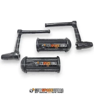 Rear Footrest Stay With Foot Rubber Compatible With Royal Enfield Bullet G2 1952 - Bild 1 von 14